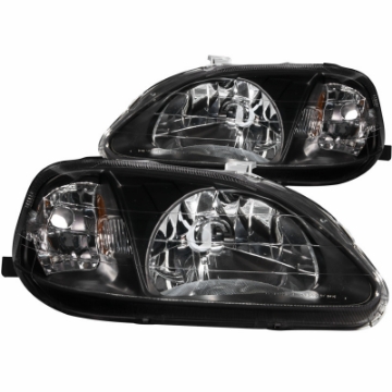 Picture of ANZO 1999-2000 Honda Civic Crystal Headlights Black