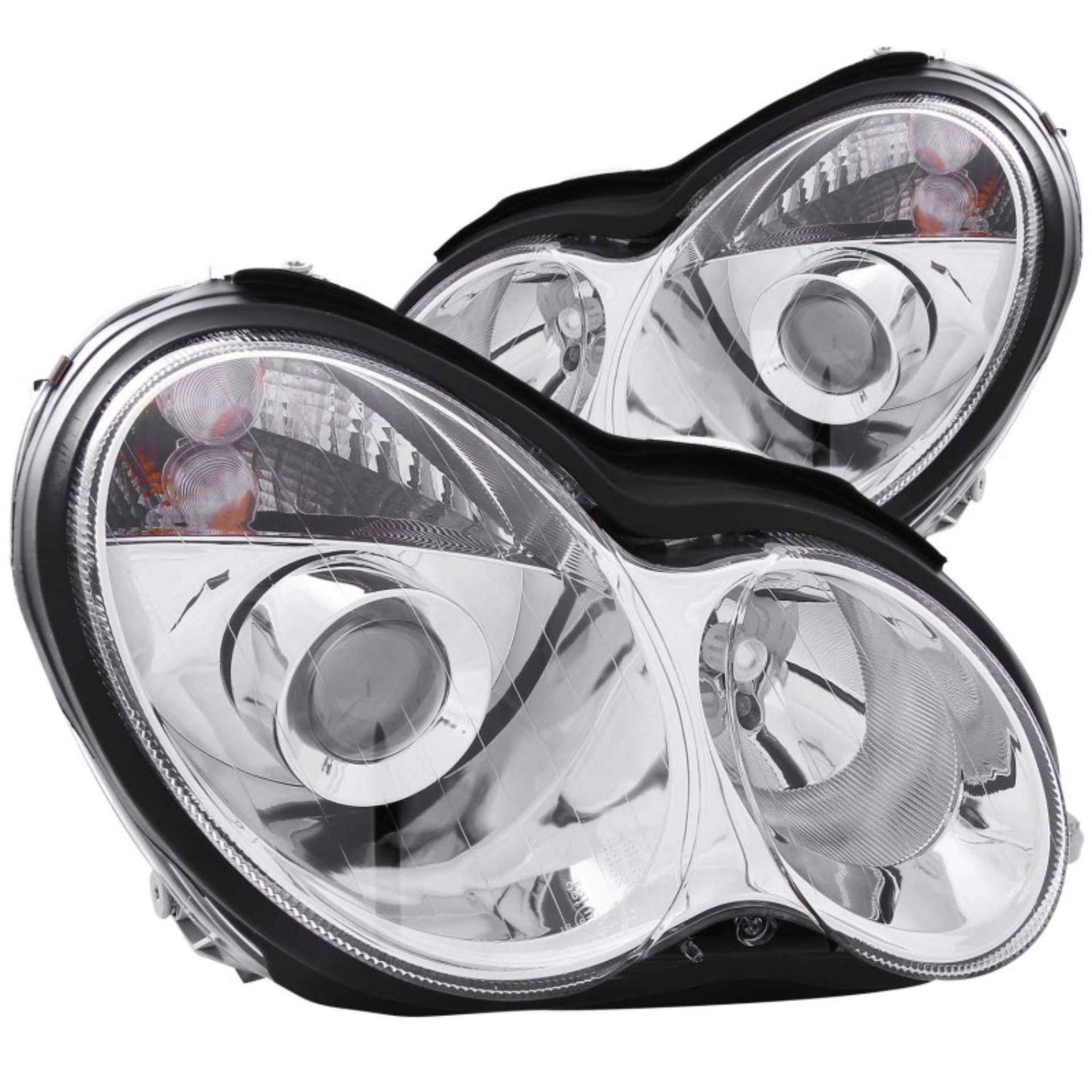 Picture of ANZO 2001-2007 Mercedes Benz C Class W203 Projector Headlights Chrome