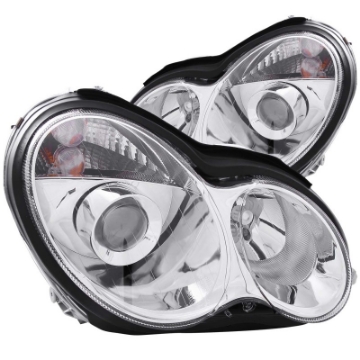 Picture of ANZO 2001-2007 Mercedes Benz C Class W203 Projector Headlights Chrome