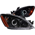 Picture of ANZO 2004-2007 Mitsubishi Lancer Projector Headlights w- Halo Black CCFL