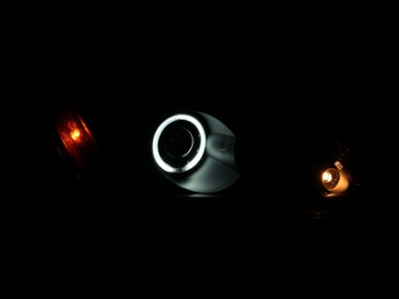Picture of ANZO 2004-2007 Mitsubishi Lancer Projector Headlights w- Halo Black CCFL