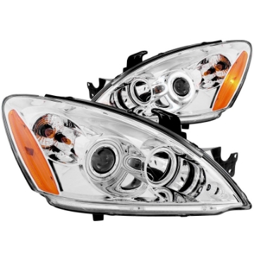 Picture of ANZO 2004-2007 Mitsubishi Lancer Projector Headlights w- Halo Chrome CCFL