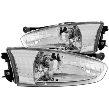 Picture of ANZO 1997-2002 Mitsubishi Mirage Crystal Headlights Chrome