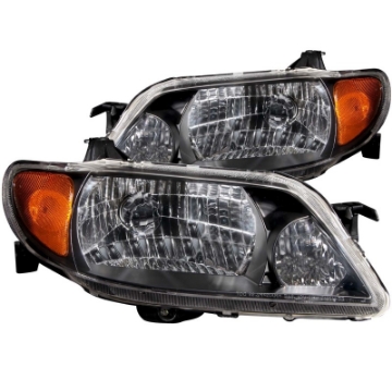 Picture of ANZO 2001-2003 Mazda Protege Crystal Headlights Black