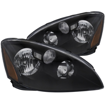 Picture of ANZO 2002-2004 Nissan Altima Crystal Headlights Black