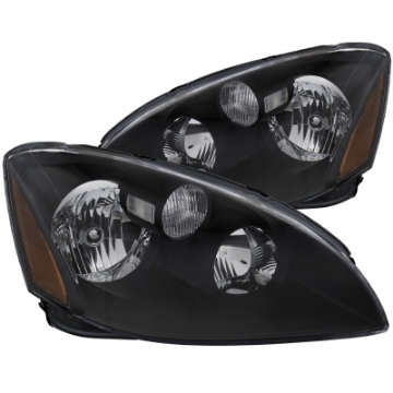 Picture of ANZO 2002-2004 Nissan Altima Crystal Headlights Black