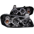 Picture of ANZO 2002-2003 Nissan Maxima Crystal Headlights w- Halo Black