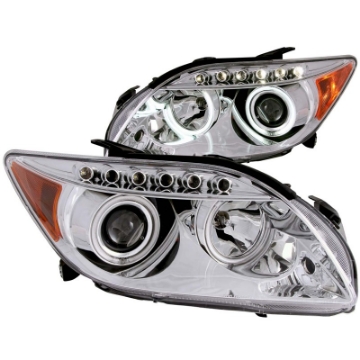 Picture of ANZO 2005-2010 Scion Tc Projector Headlights w- Halo Chrome CCFL