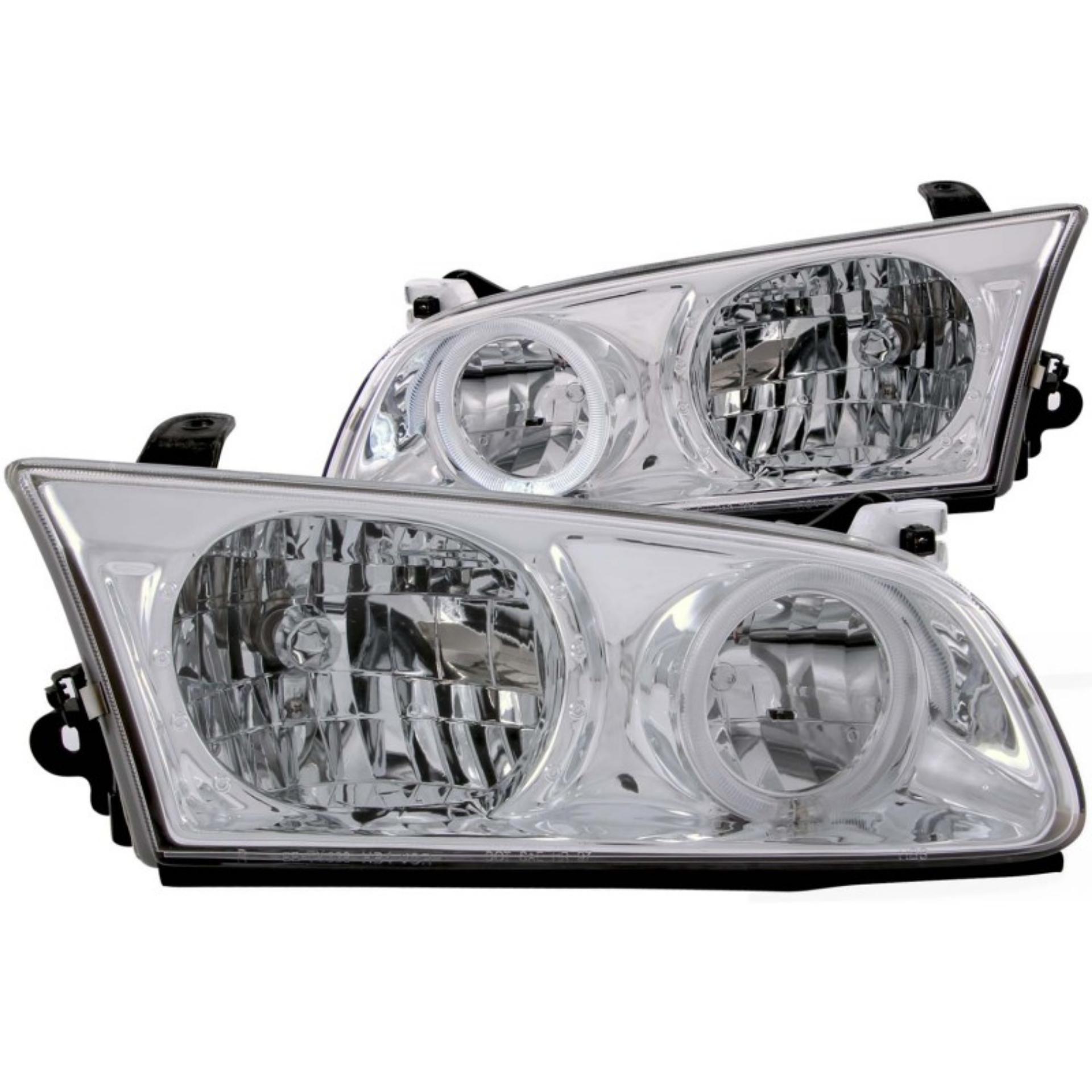 Picture of ANZO 2000-2001 Toyota Camry Crystal Headlights w- Halo Chrome