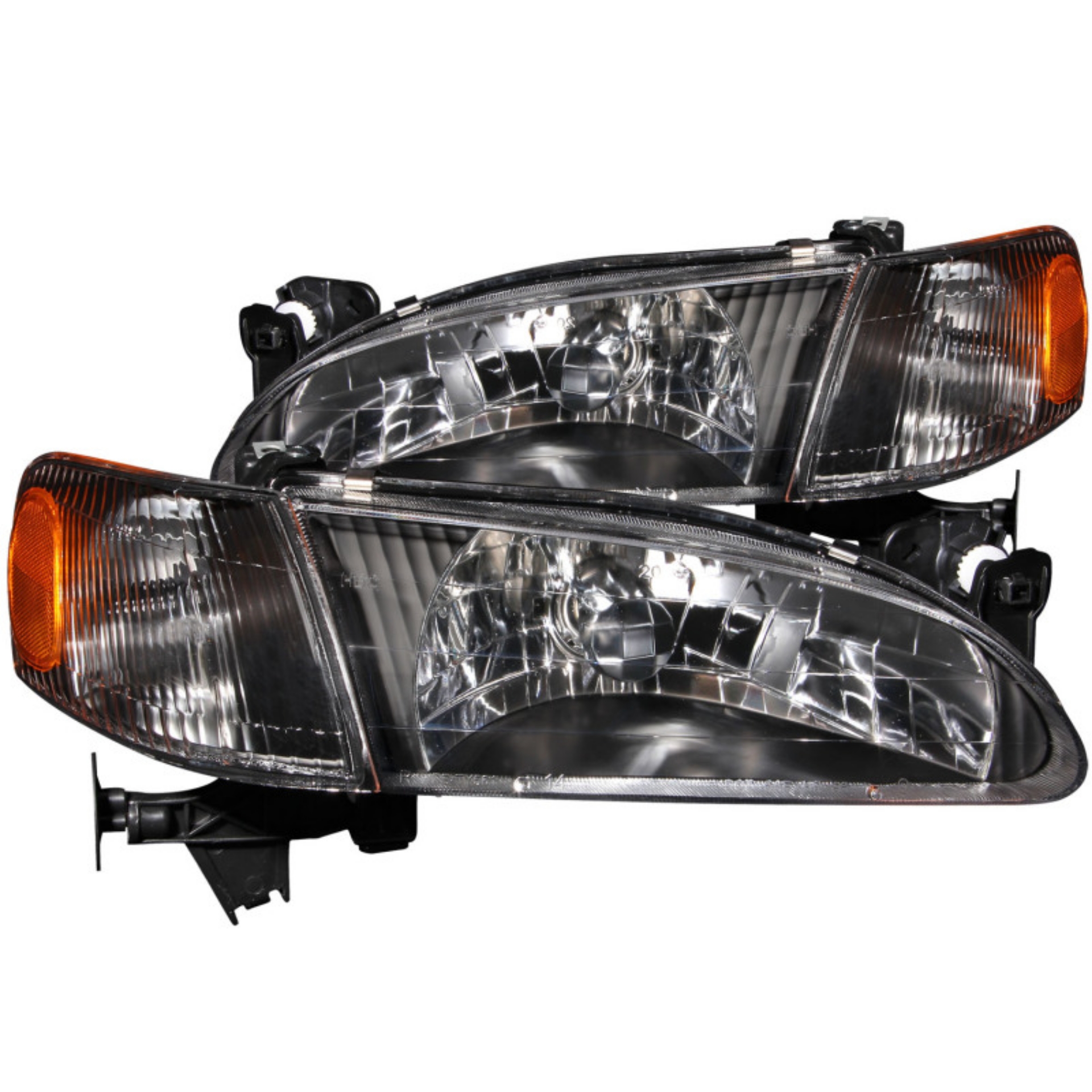 Picture of ANZO 1998-2000 Toyota Corolla Crystal Headlights Black