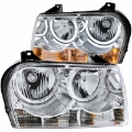 Picture of ANZO 2005-2010 Chrysler 300 Crystal Headlights w- Halo Chrome CCFL