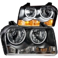 Picture of ANZO 2005-2010 Chrysler 300 Crystal Headlights w- Halo Black CCFL