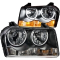 Picture of ANZO 2005-2010 Chrysler 300 Crystal Headlights w- Halo Black CCFL