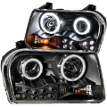 Picture of ANZO 2005-2010 Chrysler 300 Projector Headlights w- Halo Black Does Not Fit S Models