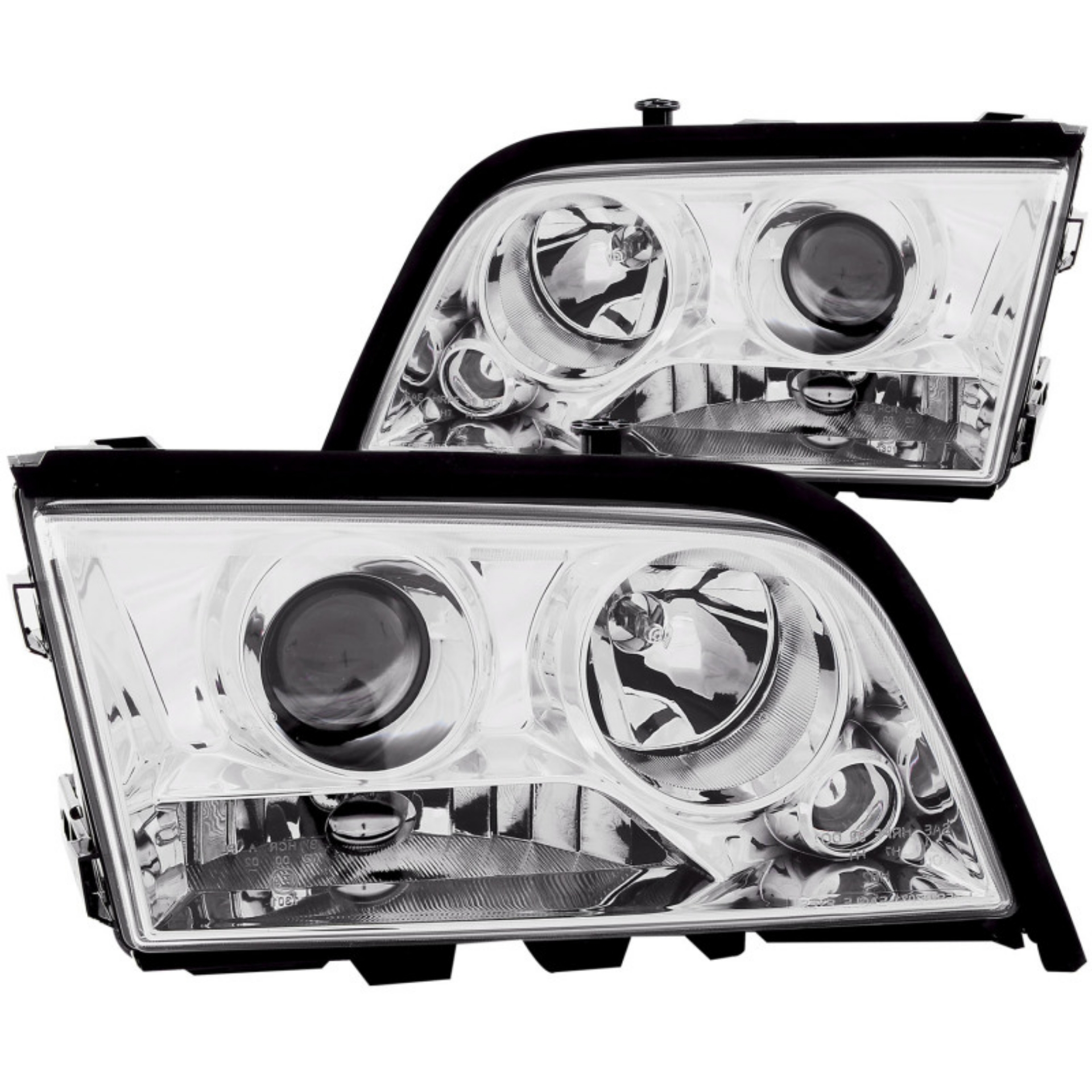 Picture of ANZO 1994-2000 Mercedes Benz C Class W202 Projector Headlights Chrome