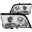 Picture of ANZO 1994-2000 Mercedes Benz C Class W202 Projector Headlights Chrome