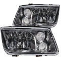 Picture of ANZO 1999-2005 Volkswagen Jetta Crystal Headlights Black w-o Bulbs