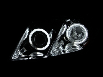 Picture of ANZO 2007-2009 Toyota Camry Projector Headlights w- Halo Black