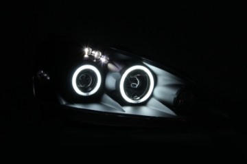 Picture of ANZO 2005-2006 Acura RSX Projector Headlights w- Halo Black