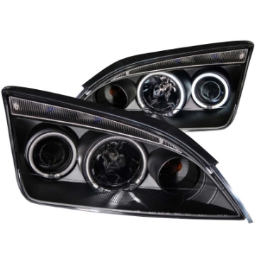 Picture of ANZO 2005-2007 Ford Focus Projector Headlights w- Halo Black