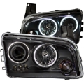 Picture of ANZO 2006-2010 Dodge Charger Projector Headlights w- Halo Chrome CCFL