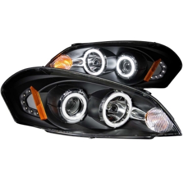 Picture of ANZO 2006-2007 Chevrolet Monte Carlo Projector Headlights w- Halo Black