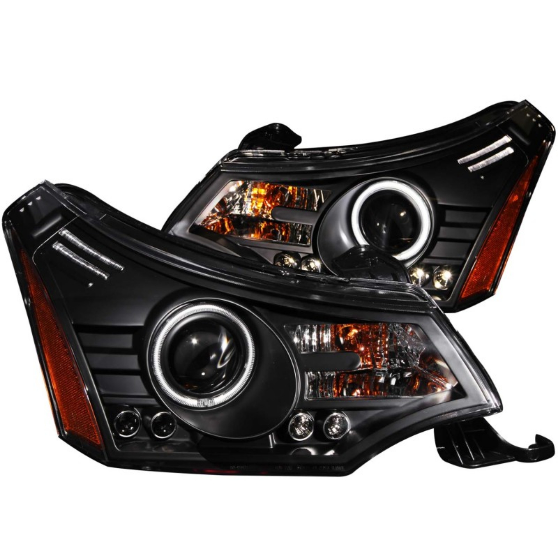 Picture of ANZO 2008-2011 Ford Focus Projector Headlights Black