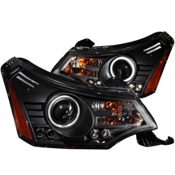 Picture of ANZO 2008-2011 Ford Focus Projector Headlights Black