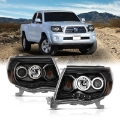 Picture of ANZO 2005-2011 Toyota Tacoma Projector Headlights w- Halo Black