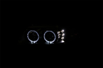 Picture of ANZO 1999-2004 Ford Mustang Projector Headlights Black G2 Dual Projector