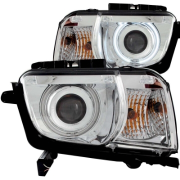 Picture of ANZO 2010-2013 Chevrolet Camaro Projector Headlights w- Halo Chrome CCFL