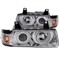 Picture of ANZO 1992-1998 BMW 3 Series E36 Projector Headlights w- Halo Chrome G2 1 pc