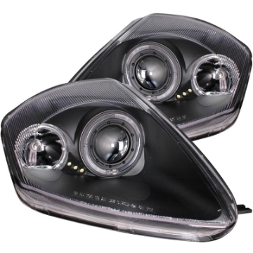 Picture of ANZO 2000-2005 Mitsubishi Eclipse Projector Headlights w- Halo Black