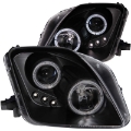 Picture of ANZO 1997-2001 Honda Prelude Projector Headlights w- Halo Black w- LED