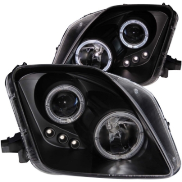 Picture of ANZO 1997-2001 Honda Prelude Projector Headlights w- Halo Black w- LED
