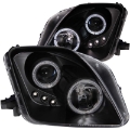Picture of ANZO 1997-2001 Honda Prelude Projector Headlights w- Halo Black w- LED