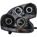 Picture of ANZO 2006-2009 Volkswagen Rabbit Projector Headlights w- Halo Black CCFL