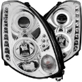 Picture of ANZO 2003-2007 Infiniti G35 Projector Headlights w- Halo Chrome CCFL HID Compatible