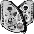 Picture of ANZO 2003-2007 Infiniti G35 Projector Headlights w- Halo Chrome CCFL HID Compatible