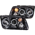 Picture of ANZO 1999-2005 Volkswagen Jetta Projector Headlights w- Halo Black CCFL