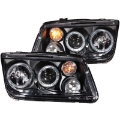 Picture of ANZO 1999-2005 Volkswagen Jetta Projector Headlights w- Halo Black CCFL