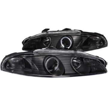 Picture of ANZO 1997-1999 Mitsubishi Eclipse Projector Headlights w- Halo Black G2
