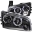 Picture of ANZO 2006-2010 Dodge Charger Projector Headlights w- Halo Black