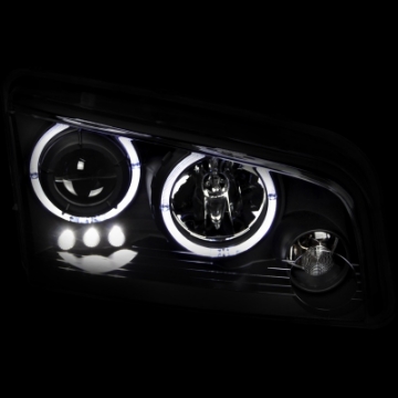 Picture of ANZO 2006-2010 Dodge Charger Projector Headlights w- Halo Black