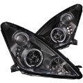 Picture of ANZO 2000-2005 Toyota Celica Projector Headlights w- Halo Black