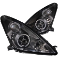 Picture of ANZO 2000-2005 Toyota Celica Projector Headlights w- Halo Black