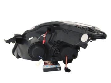 Picture of ANZO 2008-2009 Nissan Altima 2 Door ONLY Projector Headlights w- Halo Black CCFL
