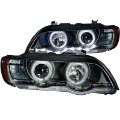 Picture of ANZO 2000-2003 BMW X5 Projector Headlights w- Halo Black