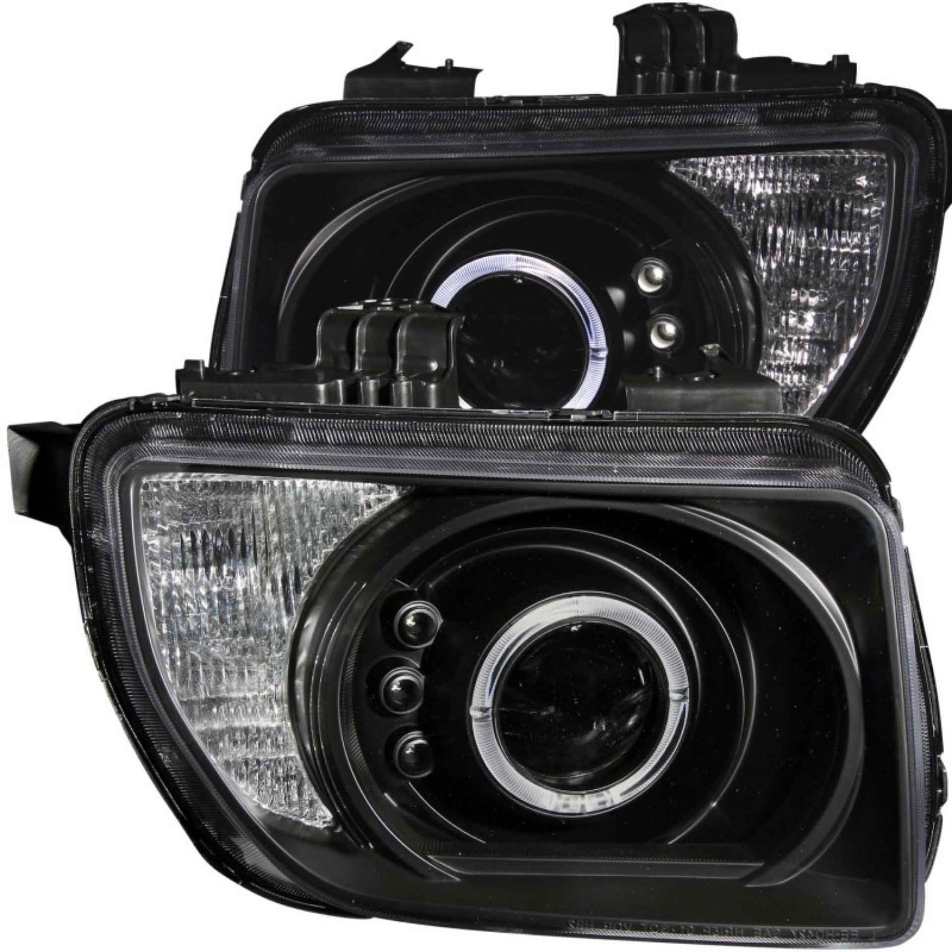 Picture of ANZO 2003-2006 Honda Element Projector Headlights w- Halo Black