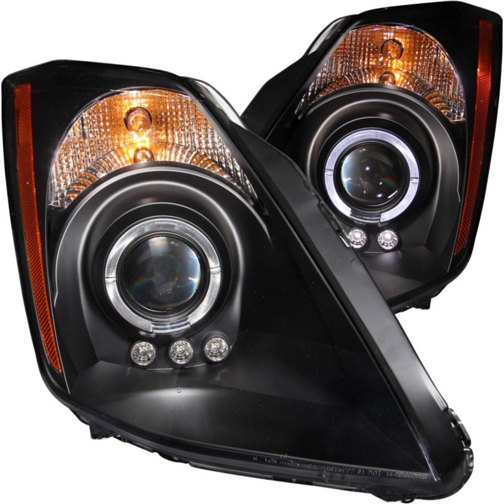 Picture of ANZO 2003-2005 Nissan 350Z Projector Headlights w- Halo Black